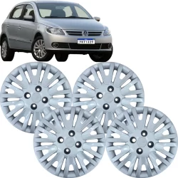 Jogo de Calotas Grid Aro 14 Prata Gol G5 Power 2009 a 2010