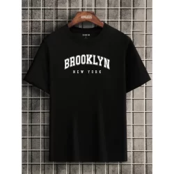 Camiseta Masculina Brooklyn Camisa de Estilo