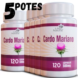 600 Cápsulas de  Suplemento De Silimarina ou Cardo Mariano 120 capsulas pura 100% Original por pote, Serralha-brava Leiteira Cardo-santo Cardo-de-santa-maria Cardo-branco Cardo-marisca Cardo-leiteiro