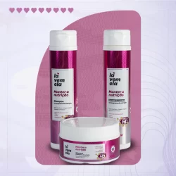 Kit Capilar Cronograma Nutrição La Vem Ela Shampoo + Condicionador + Mascara