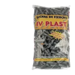 BUCHA PLASTICA N°12 PACOTE COM 250 PCS IVASA