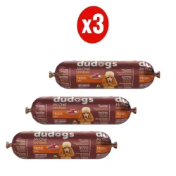Kit 3 Dudogs Mr Chef Frutas Ração Semi Úmida para Cães 350g FVO