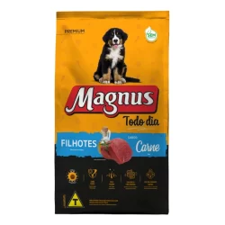 Ração Magnus Premium Todo Dia 10,1Kg Cães Filhotes Sabor Carne Adimax