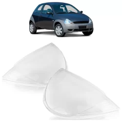 Lente Farol Dianteiro Ka 1997 1998 1999 2000 2001 2002 20003 2004 2005 2006 2007 Transparente Lente Lisa Acrilico