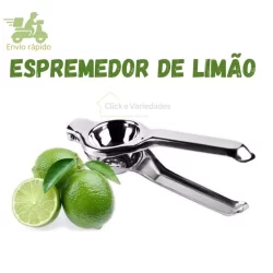 Espremedor de Limão Inox Manual Maciço Super Forte Multiuso