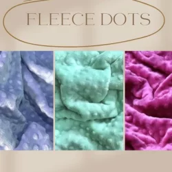 1 Metro de Manta Fleece dots (1mt x 1,80 largura)