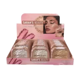 Iluminador Compacto  Facial Alta Pigmentação Pele Radiante e Brilho Intenso SARAH'S BEAUTY