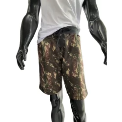 Bermuda Shorts Moletom Adulto Plus Size Estampado Estampa Masculino Kit 3un