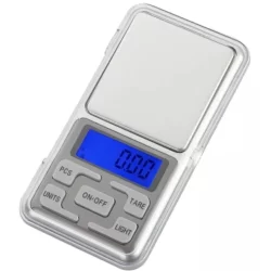 Mini Balança Digital de Bolso Portátil de Alta Precisão 0,1g até 500g com visor digital