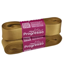 Fita de Cetim Progresso 22mm nº5 - 10m 1353 Dourado - 1un - Rizzo Distribuidora