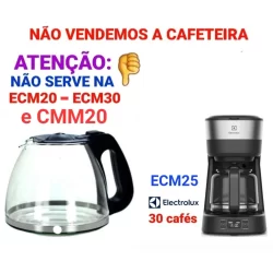 JARRA COMPATÍVEL PARA CAFETEIRA ELECTROLUX ECM25 - 30 CAFÉS