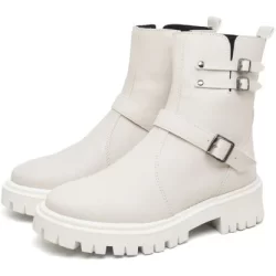 Coturno Feminino Dubuy Bota Off White Andy 1202DB