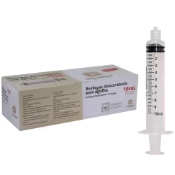 SERINGA DESCARTÁVEL 10 ML BICO LOCK COM 50 UNIDADES OU COM 100 UNIDADES DESCARPACK