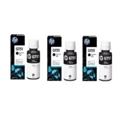 kit 3 garrafa de Tintas gt51pretas para deskjet 5800 5810 5820 gt5822
