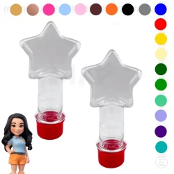 20 Tubete Estrela Festa Kit Lembrancinha Mario Bros Estrelinha Festa Estrelas