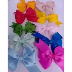 kit com 10 laços infantil para crianças no bico de pato