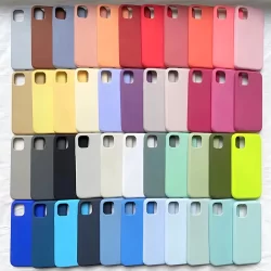 Capa Silicone Capinha Case Compativel com Iphone 12 Cores Variados e Modelos Aveludada Premium Excelente Qualidade