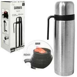 GARRAFA TERMICA DE INOX COM BICO DIRECIONADOR + ALCA 900ML
