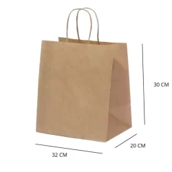 10~50 SACOLA KRAFT  32 X 20 X 30  (LC)  - REF:5454