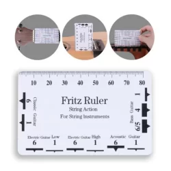 Régua Fritz para Ajuste e Regulagem da Ação de Cordas Guitarra Baixo Violão Luthier