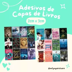 90 Adesivos de Capas de Livros de 2cm x 3cm A Sua Escolha