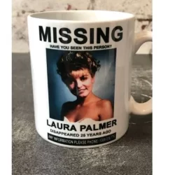 Caneca Missing Laura Palmer Twin Peaks David Lynch Serie Nostalgia Porcelana