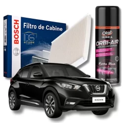 Filtro De Cabine Ar Condicionado Nissan Kicks Com Spray Higienizador | Bosch 0986BF0698