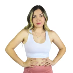 Top Fitness Feminino para Malhar Moda Academia nadador sem bojo