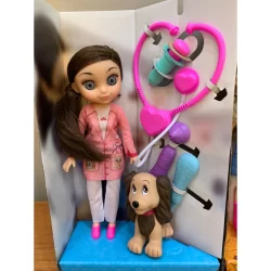 Boneca Veterinaria - Boneca Blogueira - Boneca Artista - Bonecas Profissoes Anjo - Coleçao Profissoes