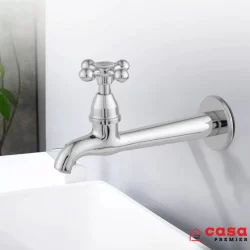 Torneira 100% Metal 1158 Fixa C 33 Cozinha Jardim Tanque e Máquina de Lavar Vedante