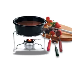 Conjunto Para Fondue Brinox Fondue & Petiscos 7 Peças Preto