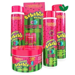 Kit Capilar BABABLU MELANCIA 4 Itens Charmelle Cosméticos