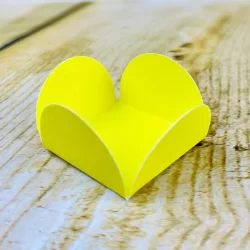 50~500 Forminhas 4 Pétalas para Doces Mini Pequena 3x3x2 AMARELO 70.3