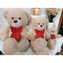Urso Pelucia Gigante Teddy 1,10 Metros Dia das criancas opção de troca de laço