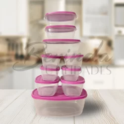 Kit Potes Hermeticos Livre DE BPA Free 10 Potes Plasticos