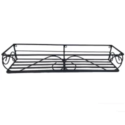 Floreira De ferro Supreme Preta Vasos Suporte Rústico Jardineira 40 Cm, 60 Cm, 80 Cm ou 1M Supreme