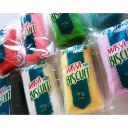 Kits Massa de Biscuit Modele 90g (Pode escolher as cores)