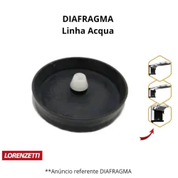 Diafragma P/ Chuveiro Lorenzetti Linha Acqua Ultra Original