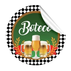 Adesivos tags Boteco Cha Bar escolha o tamanho