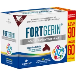 Fort Gerin Polivitamínico De A-z Leve 90 Pague 60 Cápsulas SoftGel