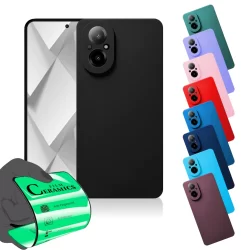 Capa Capinha Anti Shock Aveludada + Película Para Realme C67