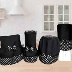 Jogo para cozinha 4 Capas para Batedeira Liquidificador Air fryer e Galão de água