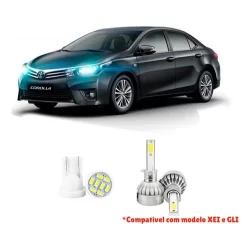 Lampada Led Farol Baixo Toyota Corolla 2015-2017 20000lm