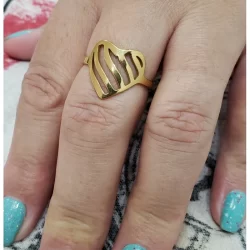 Anel Coração Moeda Antiga Feminino.