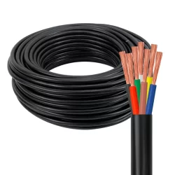 Cabo PP 7 Vias 100 Metros Flexível Para Instalação Elétrica Caminhão Carretinha Carreta Seção 1mm