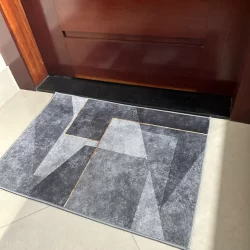 Tapete Porta Banheiro Cozinha Quarto Grande 50x70cm Antiderrapante Aveludado