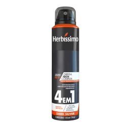 Desodorante Aerosol Antitranspirante Herbíssimo Dark Silver 150Ml