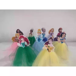 10 Tubetes Princesas No Tule
