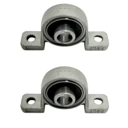 Kp08 - Kit Com 02 Mancais Com Rolamento Para Eixos De 8mm