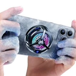 X36 Cooler para celular Gamer Com iluminação RGB Alto RPM para rápida dissipação de calor